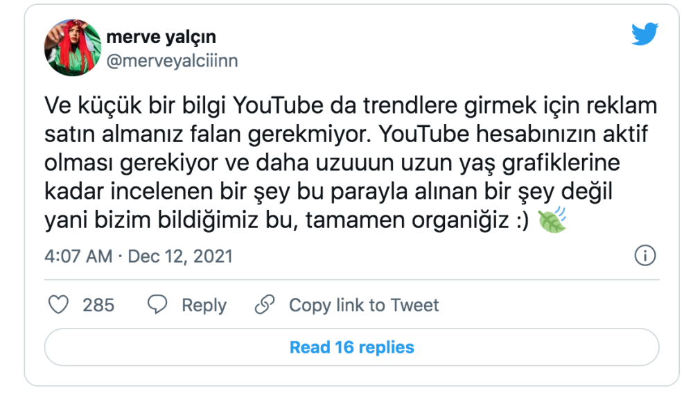 merve yalcin youtube da trend videolar arasina girmek icin yapilmasi gerekenleri anlatti